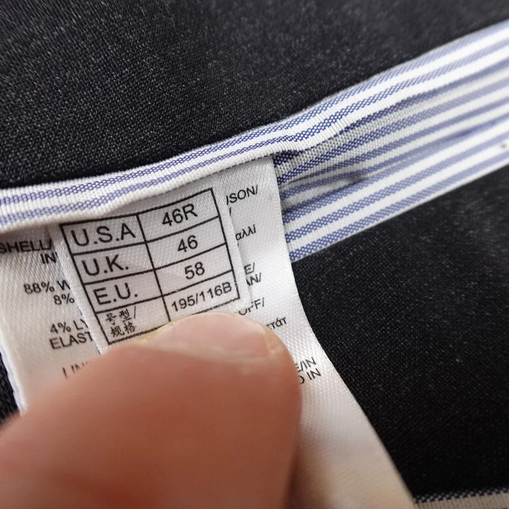 Brooks Brothers Jacket Mens 46 Gray Wool Sport Over Coat Blazer Suit Top Madison